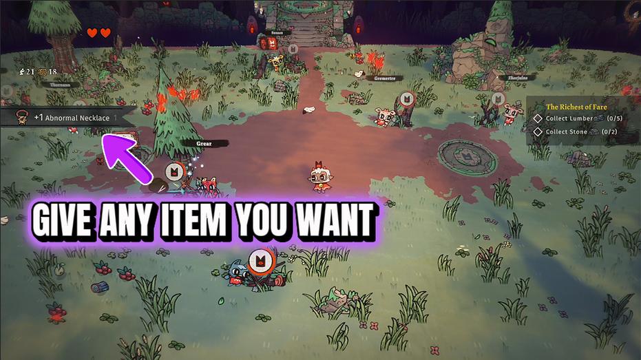 Cult of the Lamb — Give Items